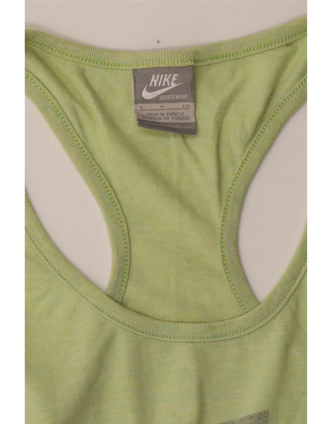 NIKE Damen Graphic Vest Top UK 8 Small Grün