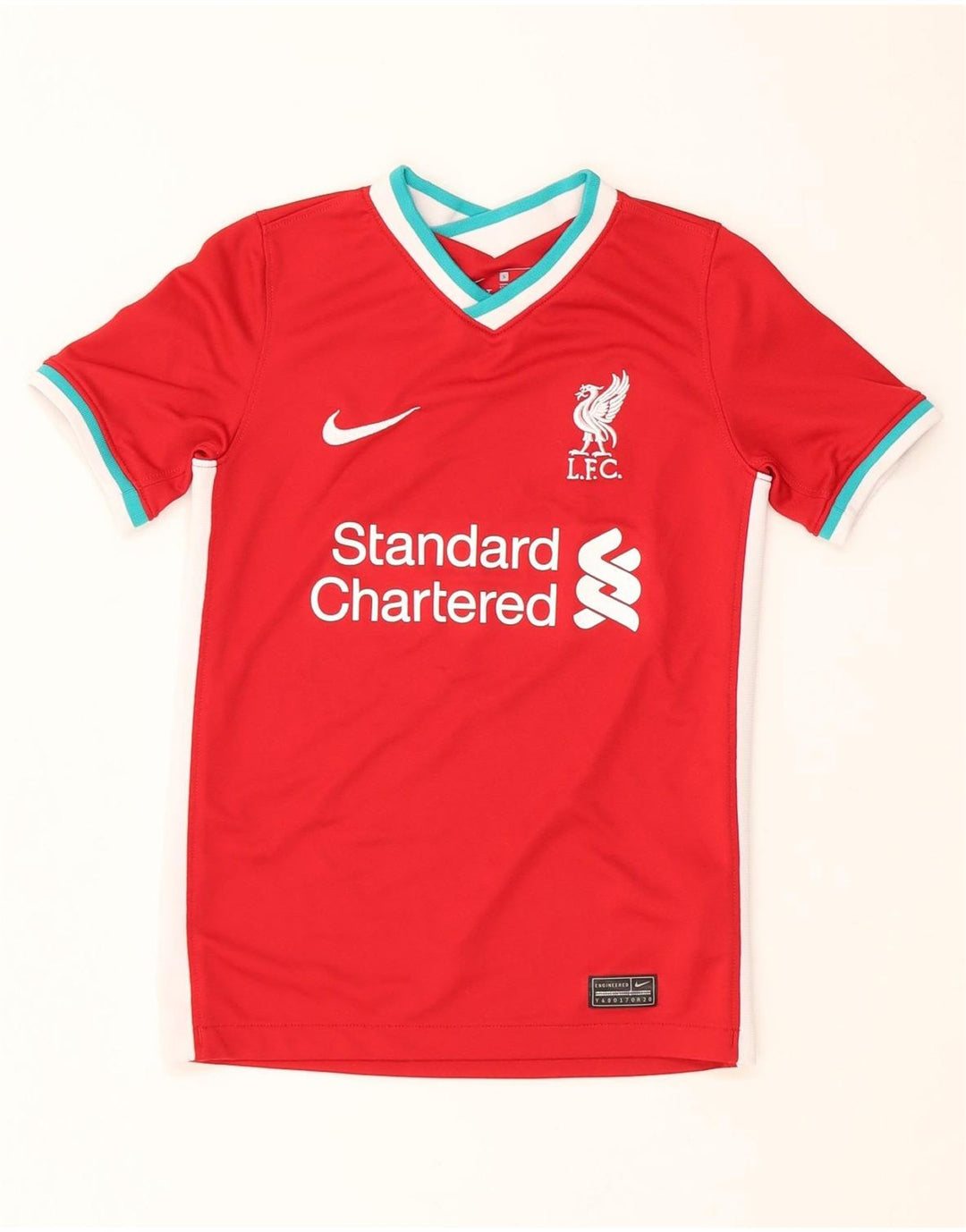 NIKE Liverpool Grafik-T-Shirt für Jungen, 8–9 Jahre, Größe S, Rot, Farbblock