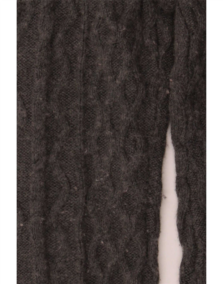 Zara Damen-Cardigan-Pullover UK 14 Large Graues Acryl