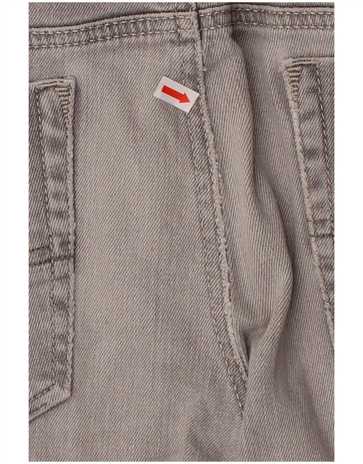 DIESEL Mens Straight Jeans W32 L36 Grey Cotton