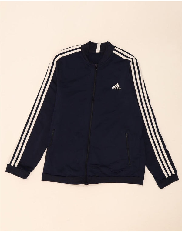 Adidas Damen Trainingsanzug Top Jacke UK 20/22 XL Marineblau Polyester
