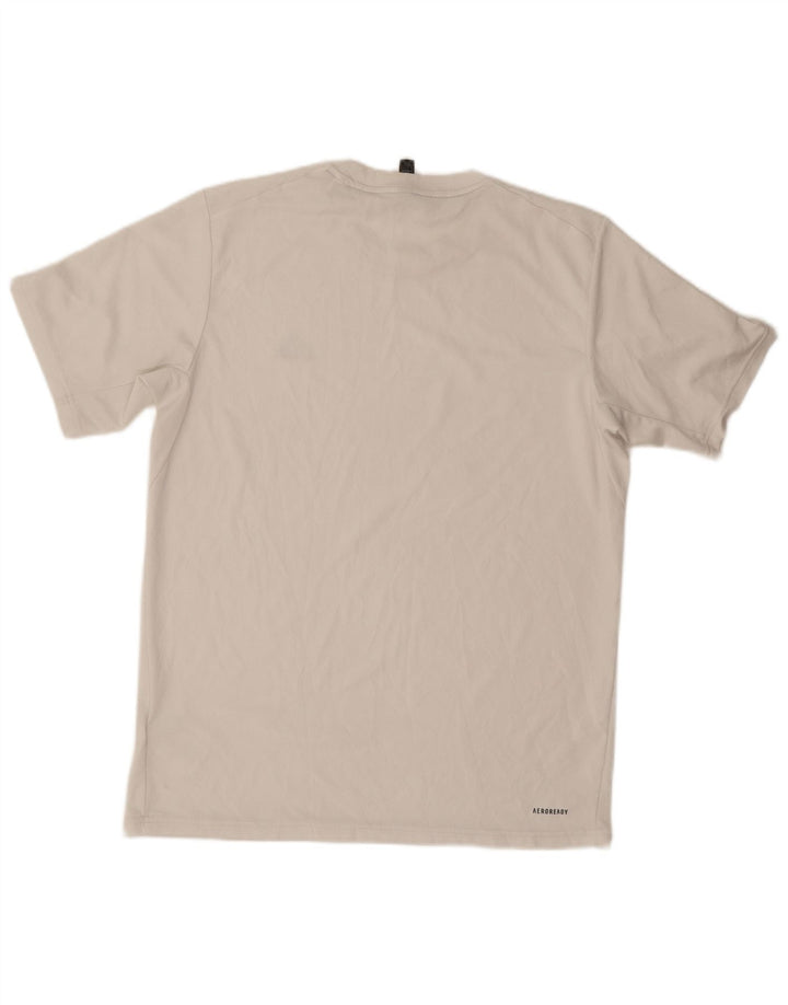 Adidas Herren Aeroready T-Shirt Top Mittelweißes Polyester