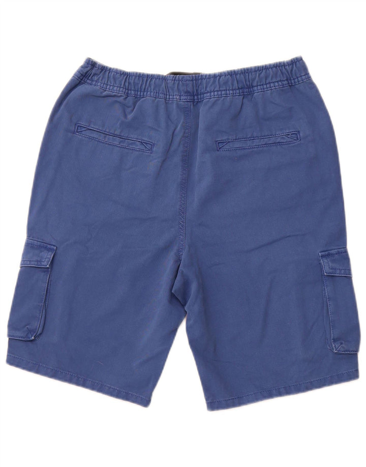 MARKS & SPENCER Cargo-Shorts für Jungen, 14–15 Jahre, W28, blaue Baumwolle