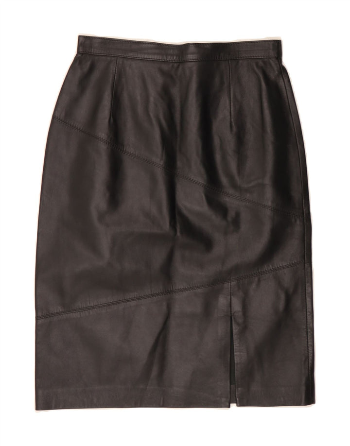 VINTAGE Womens Leather Skirt W24 XS  Black Leather Vintage Vintage and Second-Hand Vintage from Messina Hembry 