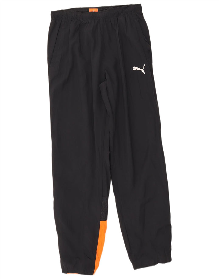 PUMA Herren-Trainingshose, Mittelschwarz, Farbblock-Polyester