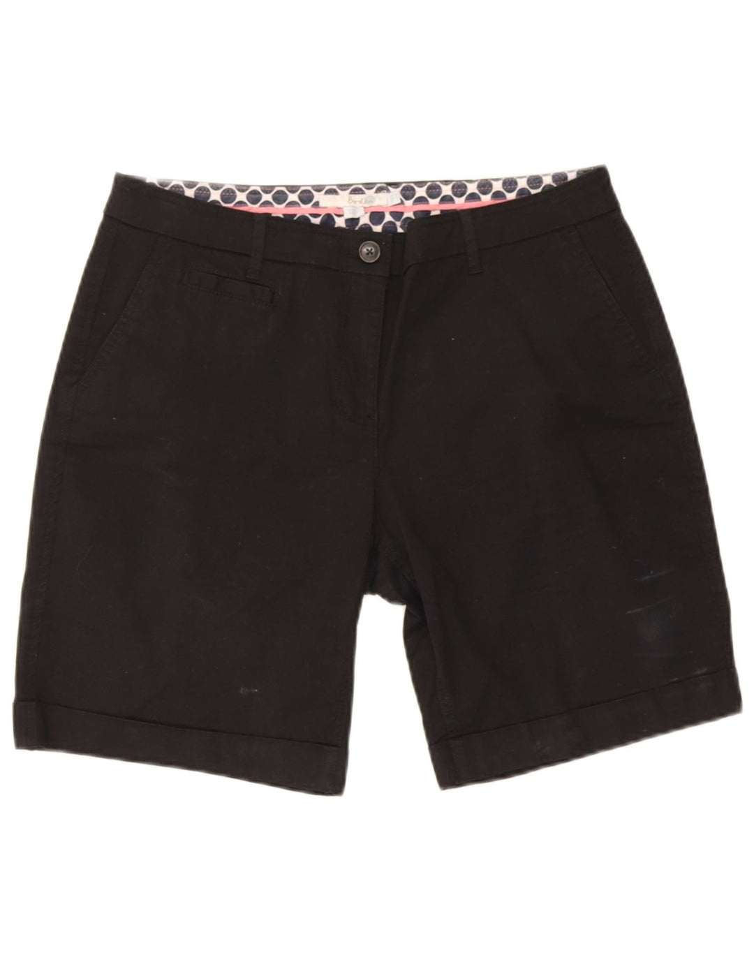 Boden Damen Chinoshorts UK 12 Medium W30 Schwarze Baumwolle