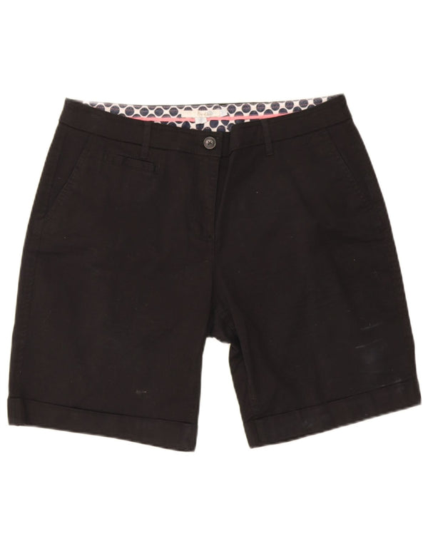 Boden Damen Chinoshorts UK 12 Medium W30 Schwarze Baumwolle