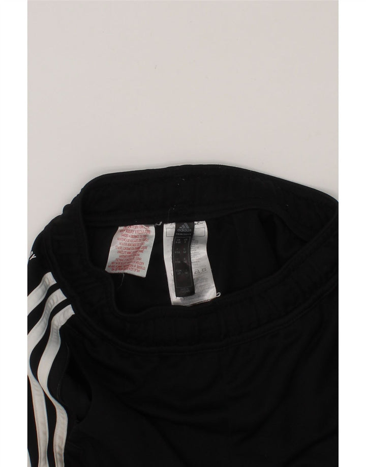 ADIDAS Boys Aeroready Tracksuit Trousers 9-10 Years  Black Polyester Vintage Adidas and Second-Hand Adidas from Messina Hembry 