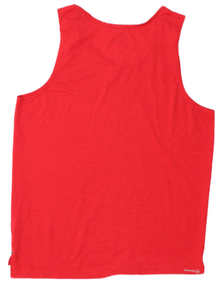 RUSSELL ATHLETIC Herren Dri-Power Weste Top Mittelrotes Polyester