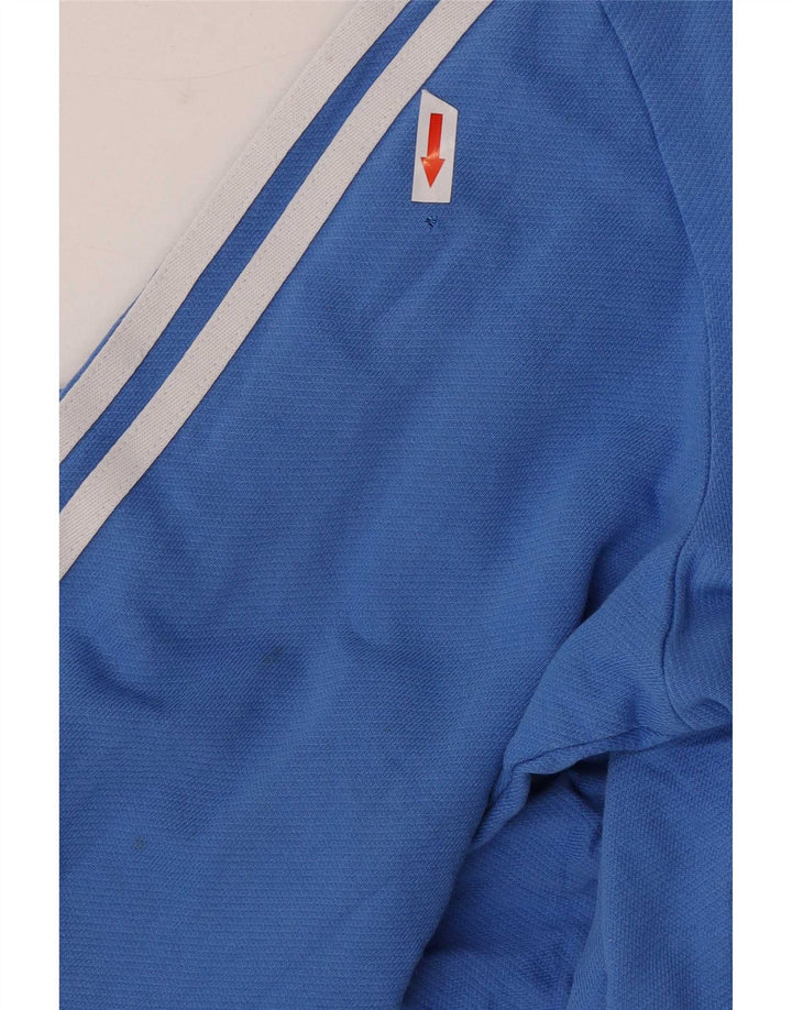 Adidas Herren-Trainingsanzug mit grafischem Oberteil, große blaue Baumwolle