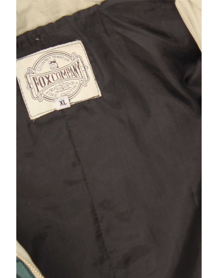 Vintage Herren Bomberjacke UK 42 XL Beige Farbblock
