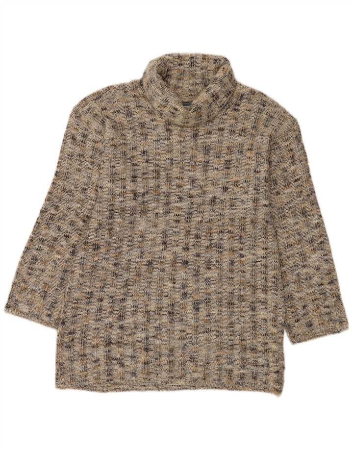 Rollkragenpullover für Damen von Onyx, Gr. 40, groß, mehrfarbig, meliert