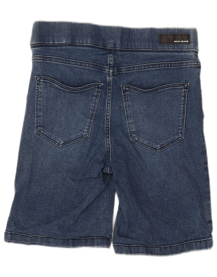 DKNY Damen-Jeansshorts, Größe S, Größe W27, Blau, Baumwolle