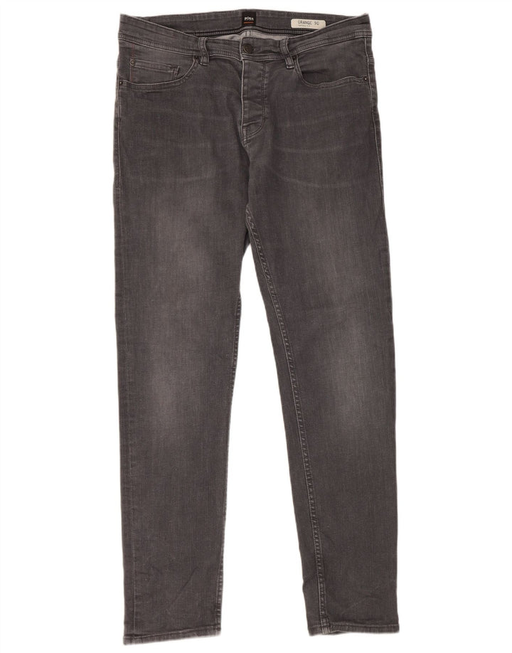 Hugo Boss Herren Tapered Jeans W32 L31 Grau