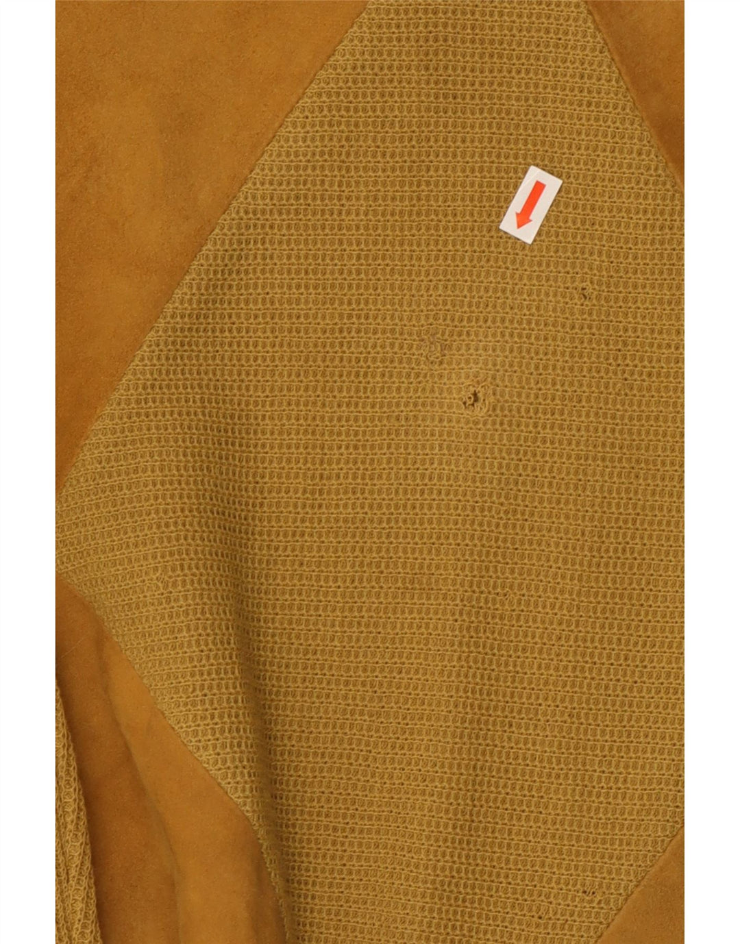 De Pletrl Herren-Pullover aus Wildleder mit U-Boot-Ausschnitt, Mittelbeige mit Argyle-Muster/Diamantmuster