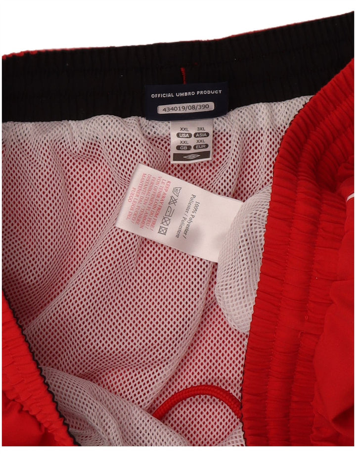 Umbro Herren Graphic Sport Shorts 2XL Rot Polyester