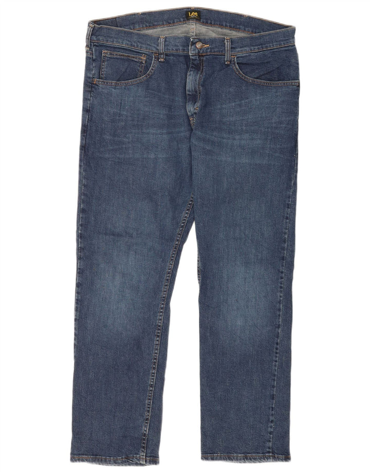 Lee Herren Slim Jeans W38 L30 Blaue Baumwolle