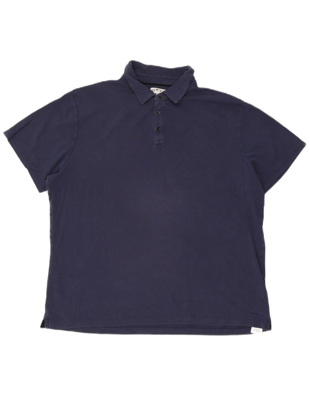 Orvis Herren Poloshirt 2XL Marineblau Baumwolle