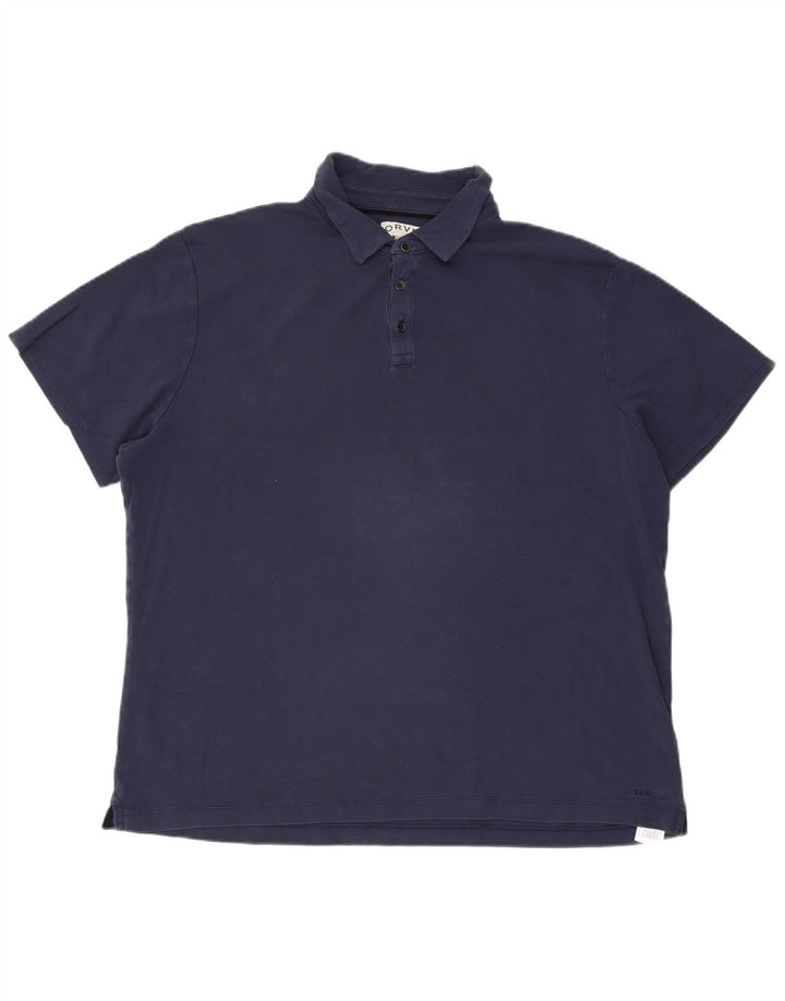 Orvis Herren Poloshirt 2XL Marineblau Baumwolle