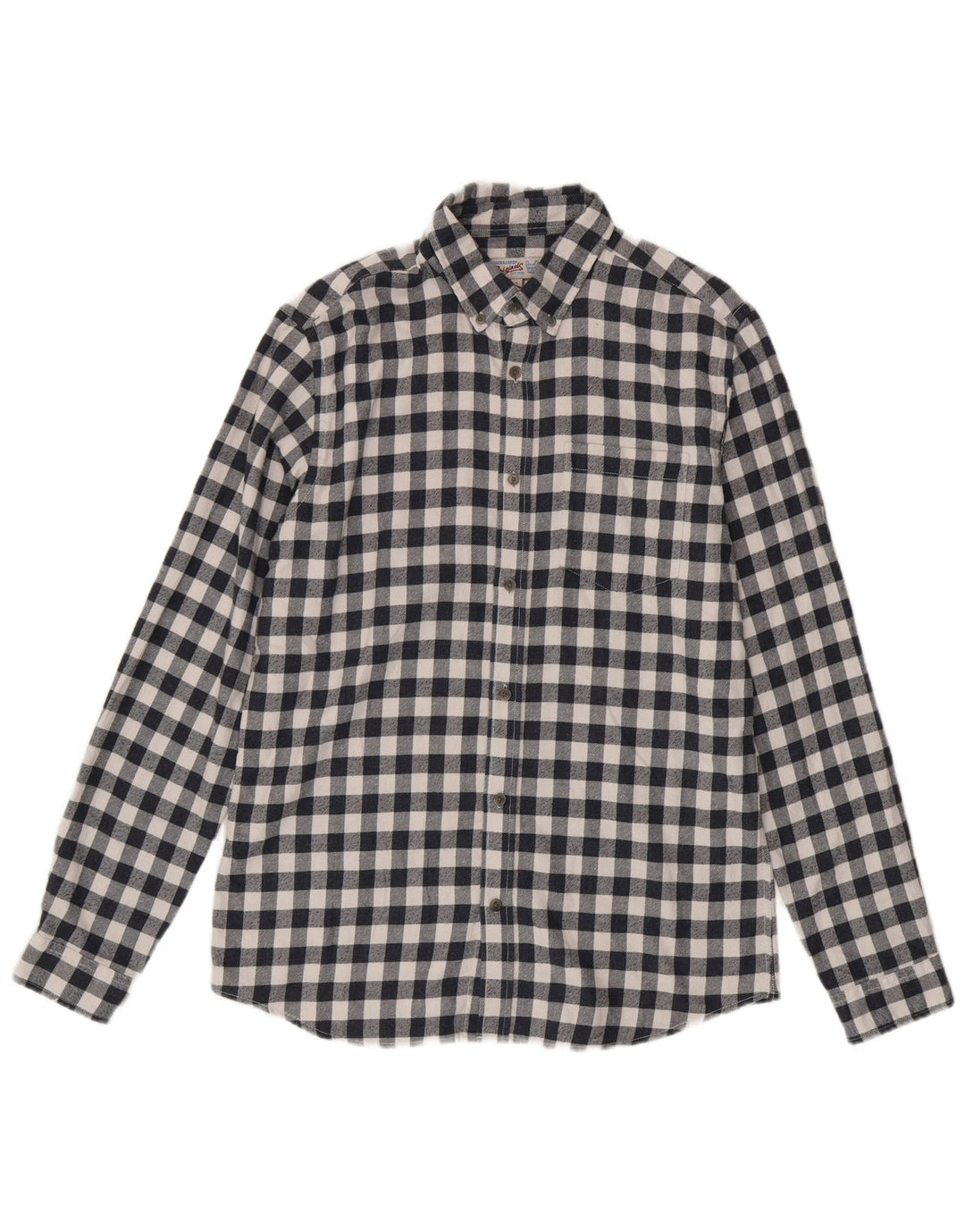 Jack & Jones Herren-Flanellhemd, groß, marineblau, Gingham-Baumwolle