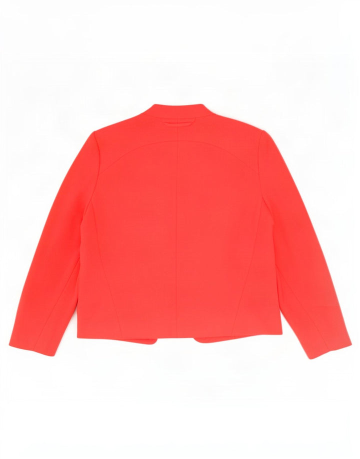 Topshop Damen Crop Open Blazer Jacke UK 6 XS Rosa Polyester