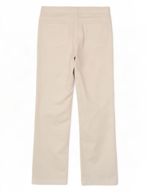 Marks & Spencer Damen Gerade Freizeithose UK 14 Large W32 L28 Weiß