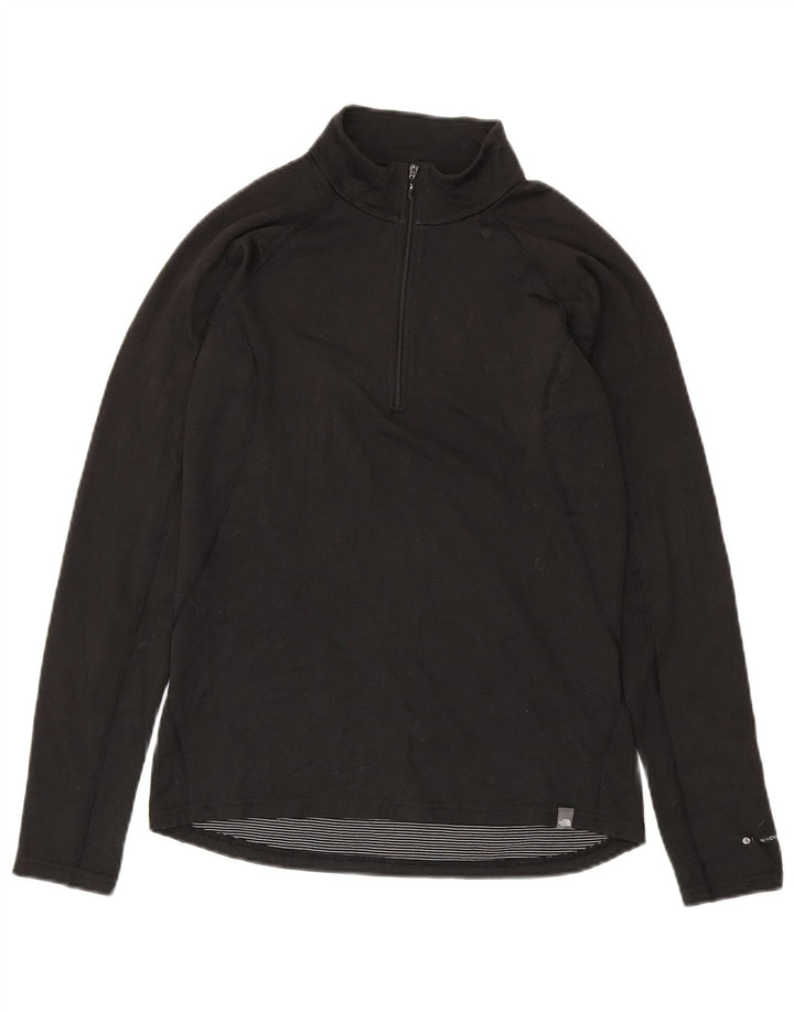 The North Face Herren-Pullover-Trainingsanzugoberteil mit Reißverschluss, Größe S, Schwarz, Polyester