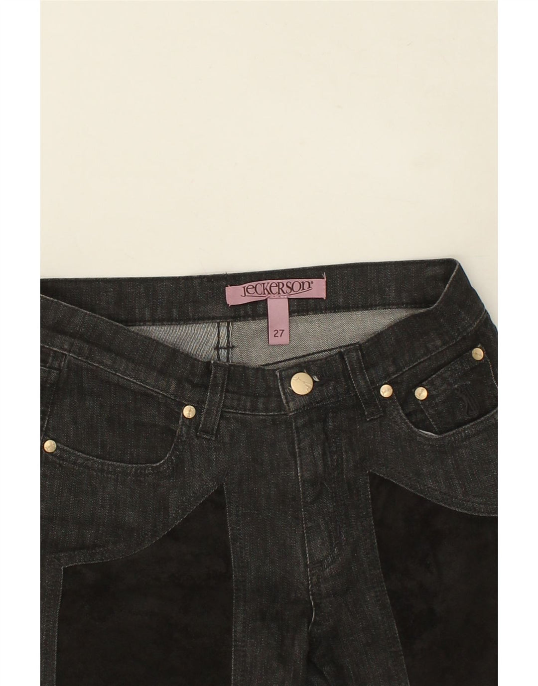 JECKERSON Womens Slim Jeans W27 L32  Black Cotton Vintage Jeckerson and Second-Hand Jeckerson from Messina Hembry 