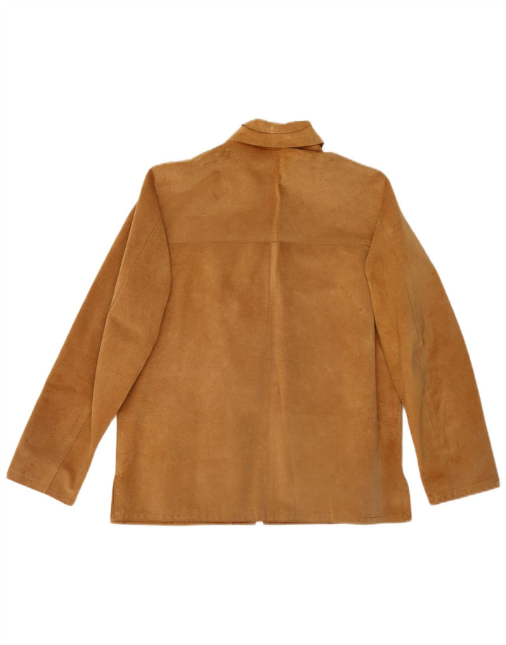Conbipel Damen Wildlederjacke IT 42 Mittelbraunes Leder