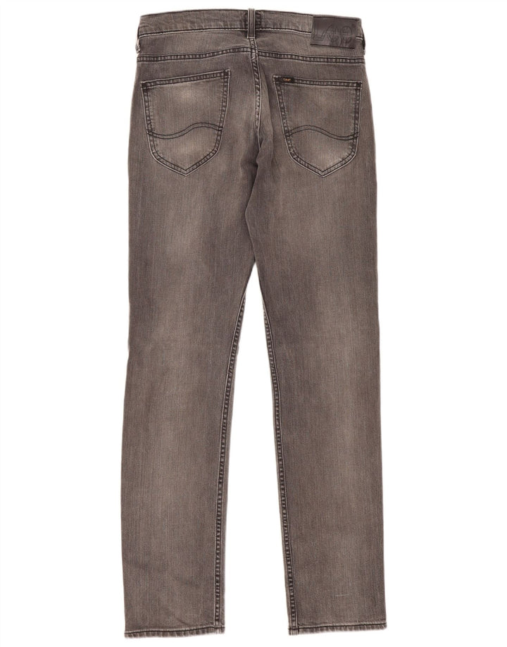 Lee Damen Powell Slim Jeans W30 L32 Graue Baumwolle