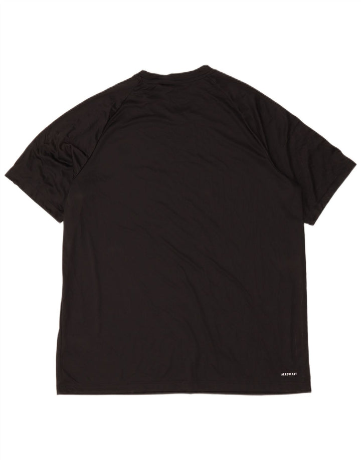 Adidas Herren Aeroready T-Shirt Top XL Schwarz Polyester