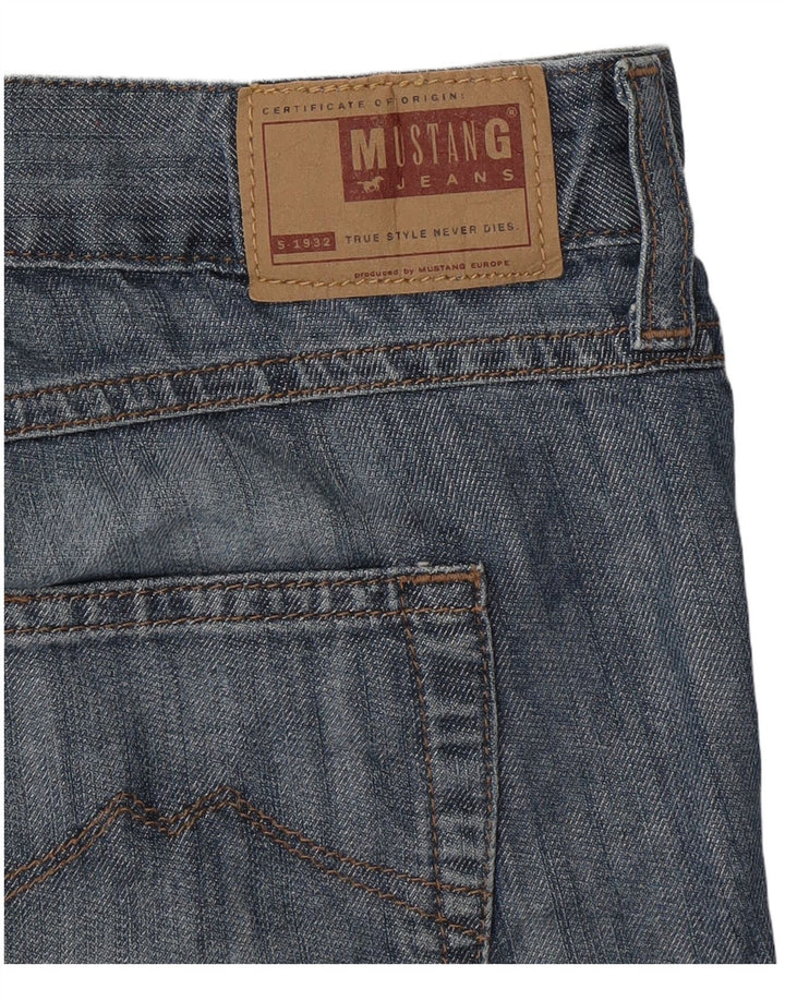 MUSTANG Womens Denim Shorts W31 Medium  Blue Cotton