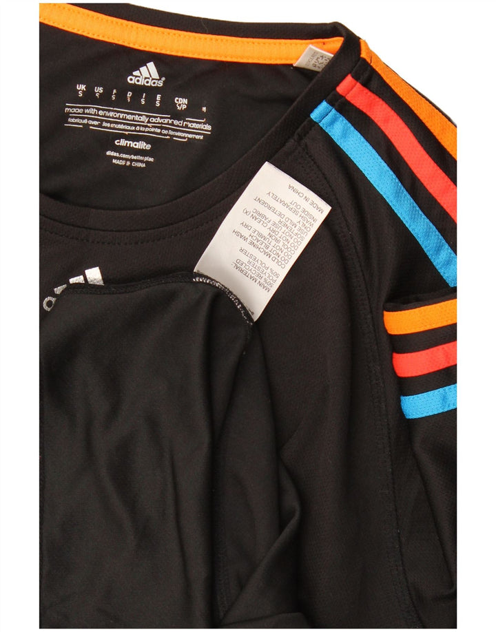 Adidas Herren Climalite T-Shirt Top Small Schwarz Colourblock Polyester