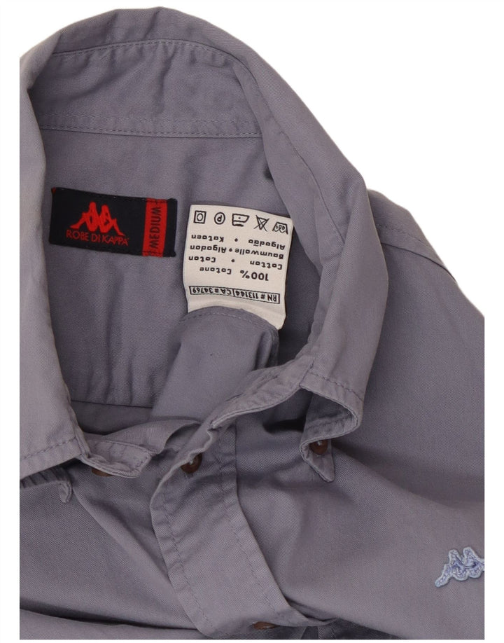 Kappa Herren-Hemd aus mittelblauer Baumwolle