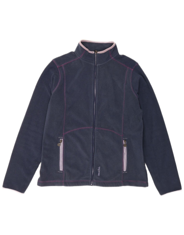 Weird Fish Damen Fleecejacke UK 12 Medium Marineblau Polyester