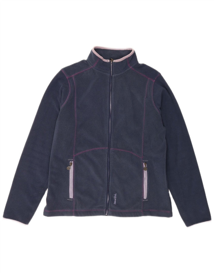 Weird Fish Damen Fleecejacke UK 12 Medium Marineblau Polyester