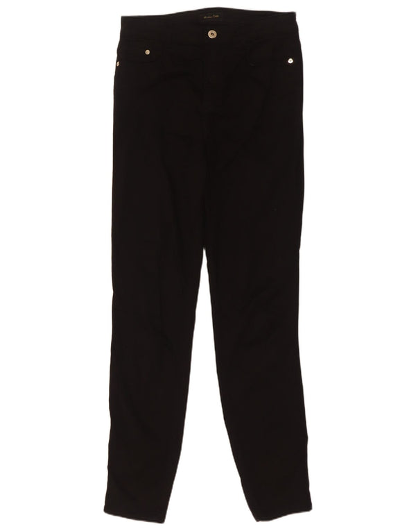Massimo Dutti Damen Skinny Freizeithose EU 38 Small W28 L30 Schwarz