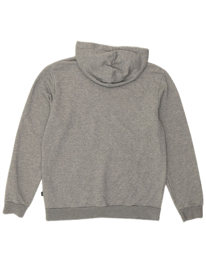 Puma Herren-Kapuzenpullover mit Grafik, klein, grau meliert, Baumwolle