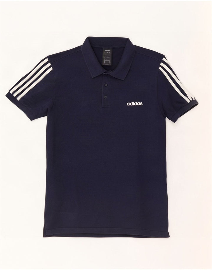 Adidas Herren-Poloshirt, groß, marineblau, Baumwolle