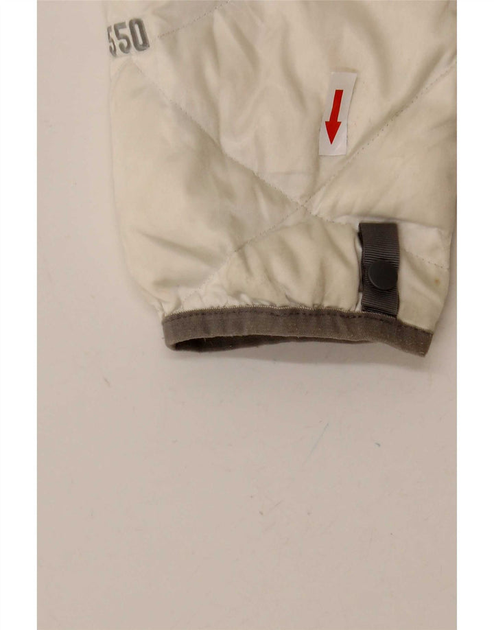 The North Face Damen Wattierte Jacke UK 16 Large Off White Nylon
