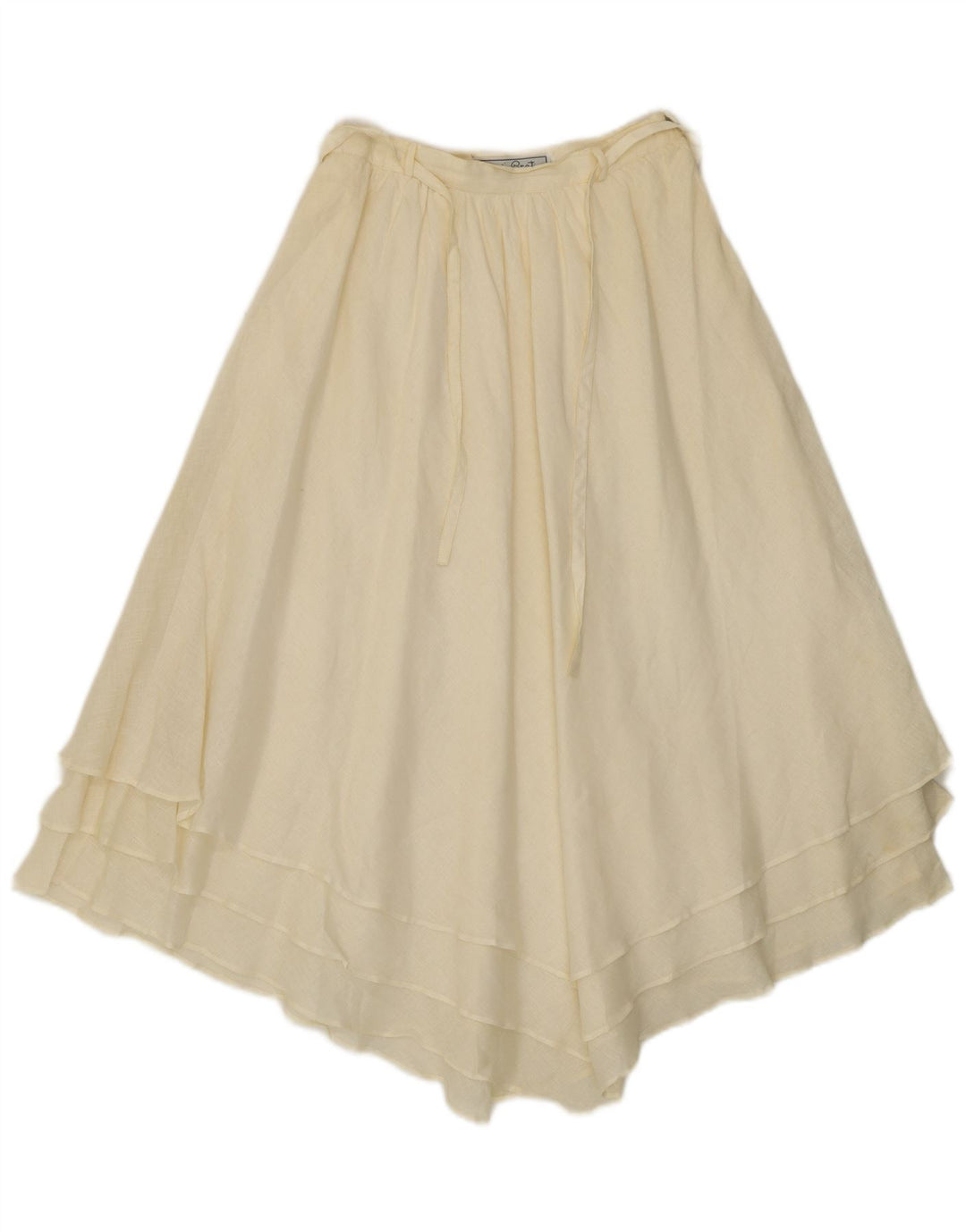 Giorgio Grati Damen Asymmetrischer Rock IT 42 Medium W24 Off White