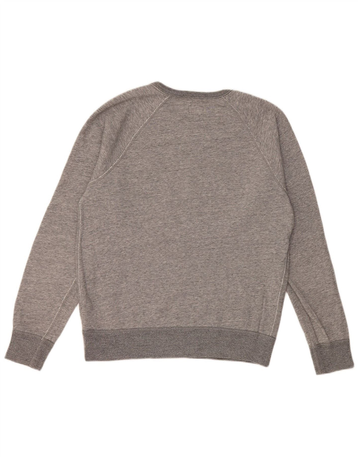 J. CREW Damen-Sweatshirt-Pullover in Übergröße, Gr. 10, Größe S, Grau, Baumwolle