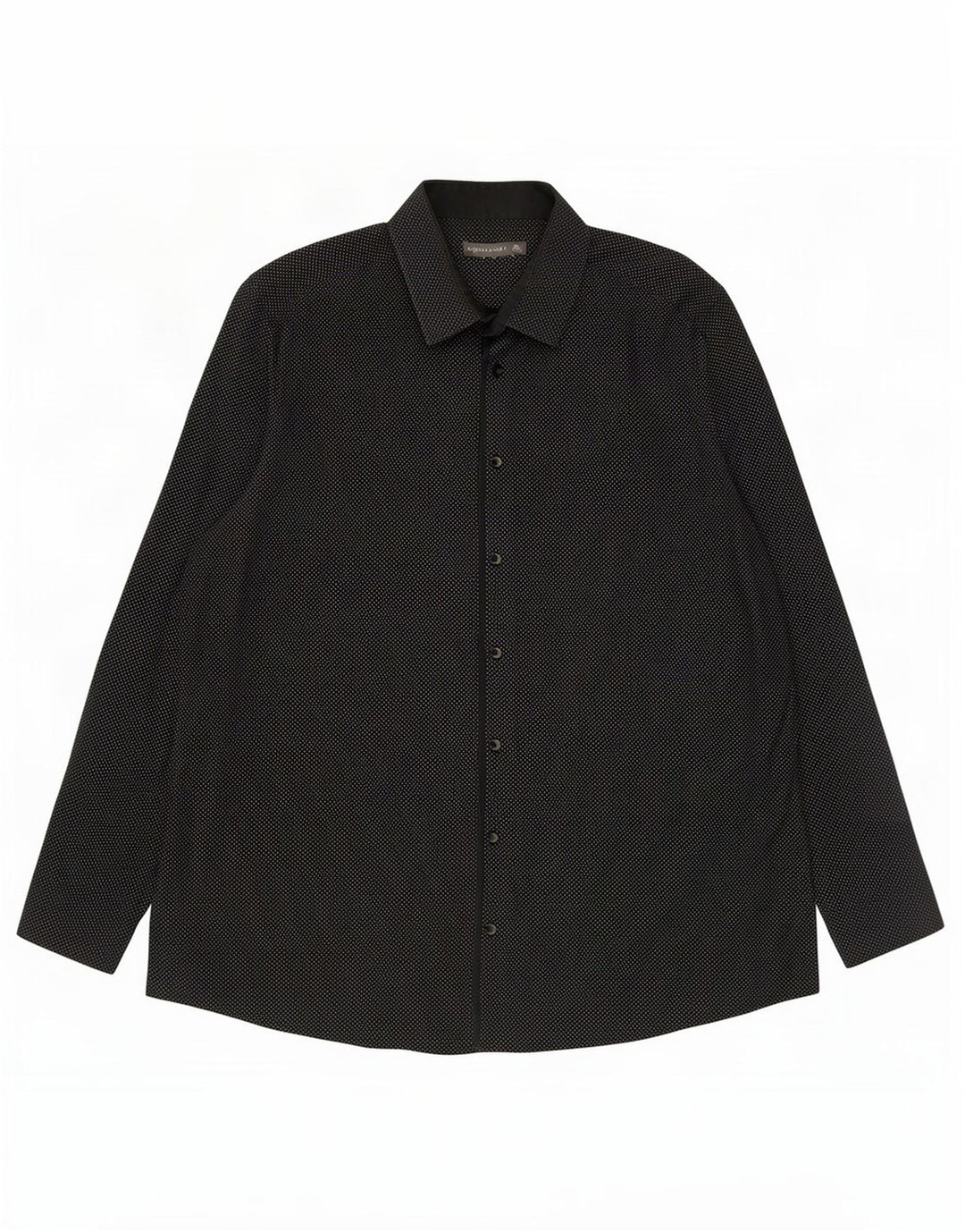 Angelo Litrico Herrenhemd, Größe 45/46, 2XL, schwarz gepunktete Baumwolle