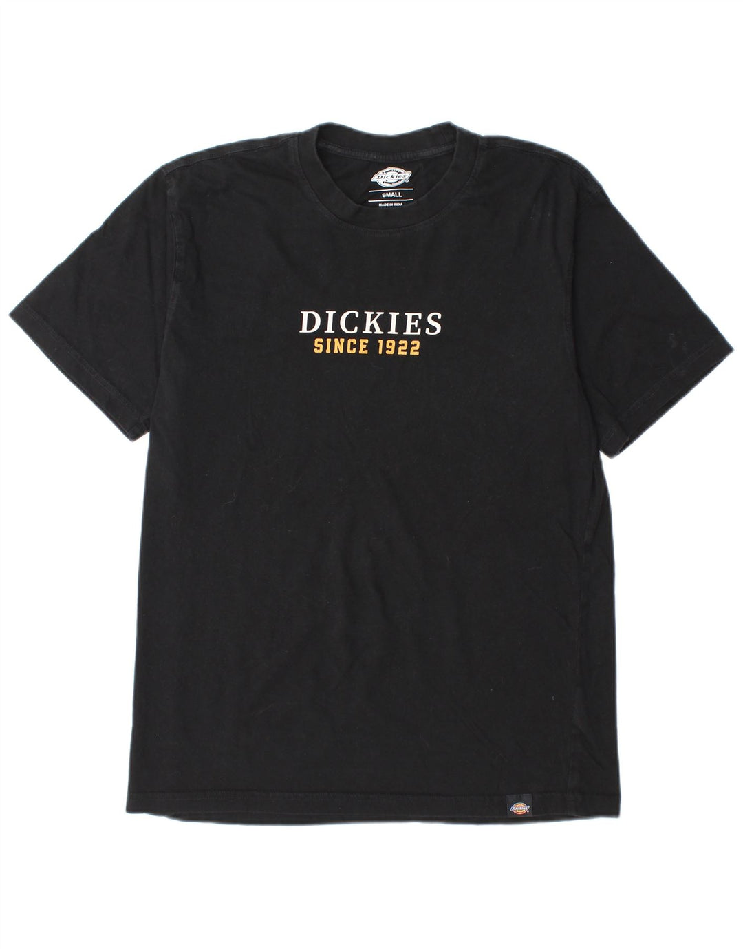 DICKIES Herren Graphic Graphic T-Shirt Top Small Schwarz Baumwolle