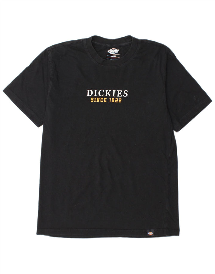 DICKIES Herren Graphic Graphic T-Shirt Top Small Schwarz Baumwolle