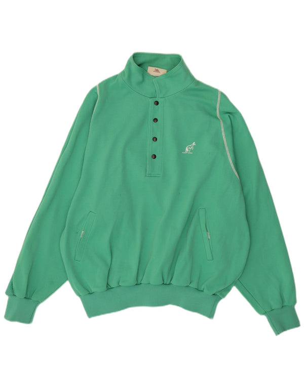 AUSTRALIAN L'ALPINA Herren-Sweatshirt mit Rollkragen, Größe 54, XL, grüne Baumwolle