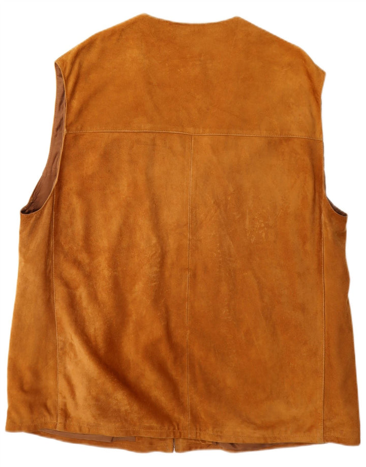 Vintage Herren Wildlederweste UK 40 Large Braun