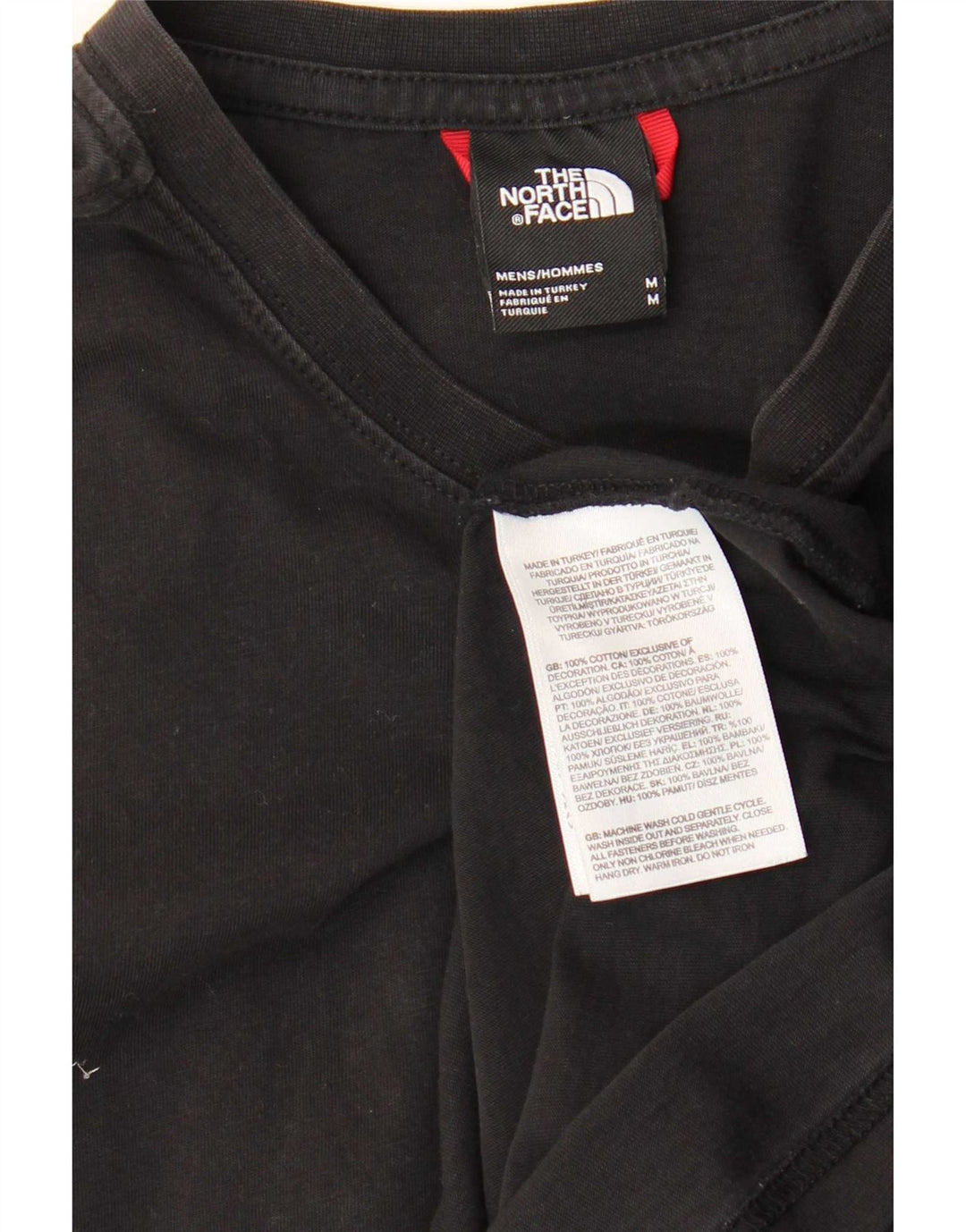 The North Face Herren-T-Shirt mit Grafik, mittelschwarze Baumwolle