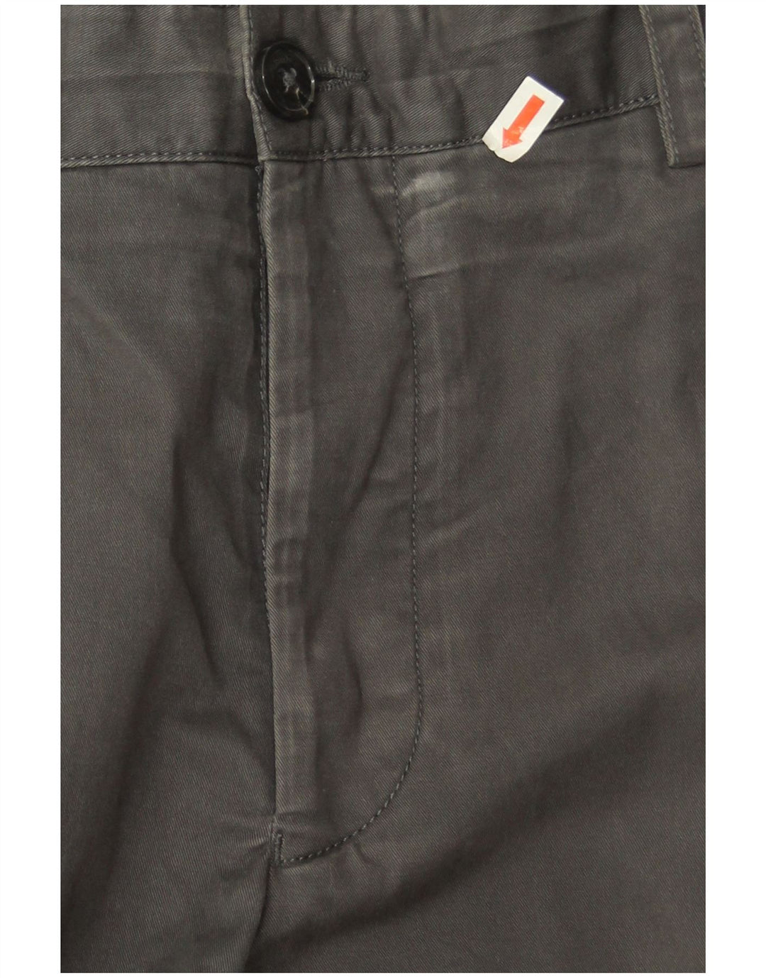 French Connection Slim Chino-Hose für Herren, W36, L32, graue Baumwolle
