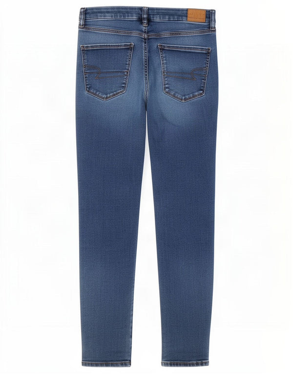 American Eagle Damen Skinny Jeans US 8 Medium W27 L27 Blaue Baumwolle
